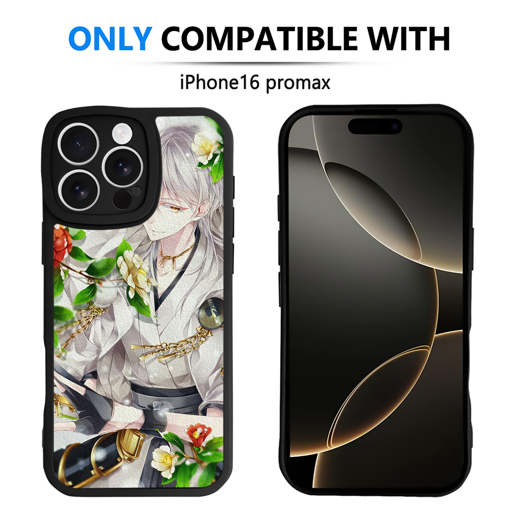 （画像用） 刀剣乱舞 Touken Ranbu 【iPhone 16シリーズ対応】シリコンスマホケース（レザー調） 材質：シリコン